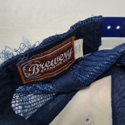 Brewery Branding Co Monhegan Brewing Co Trucker Hat Blue One Size Mesh Snapback