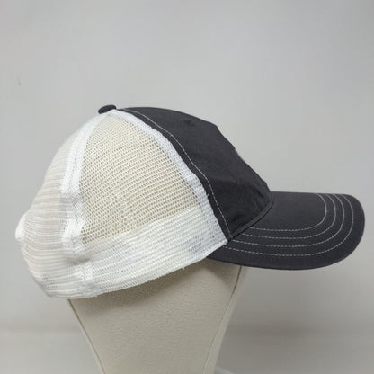 Unbranded Men's Snapback Mesh Back Hat Gray White Embroidered Christian Knights