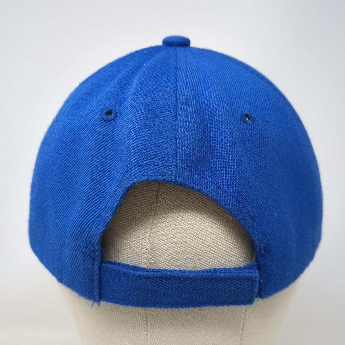 Blue Baseball Cap One Size Embroidered Three Faces Graphic Abstract Art Hat