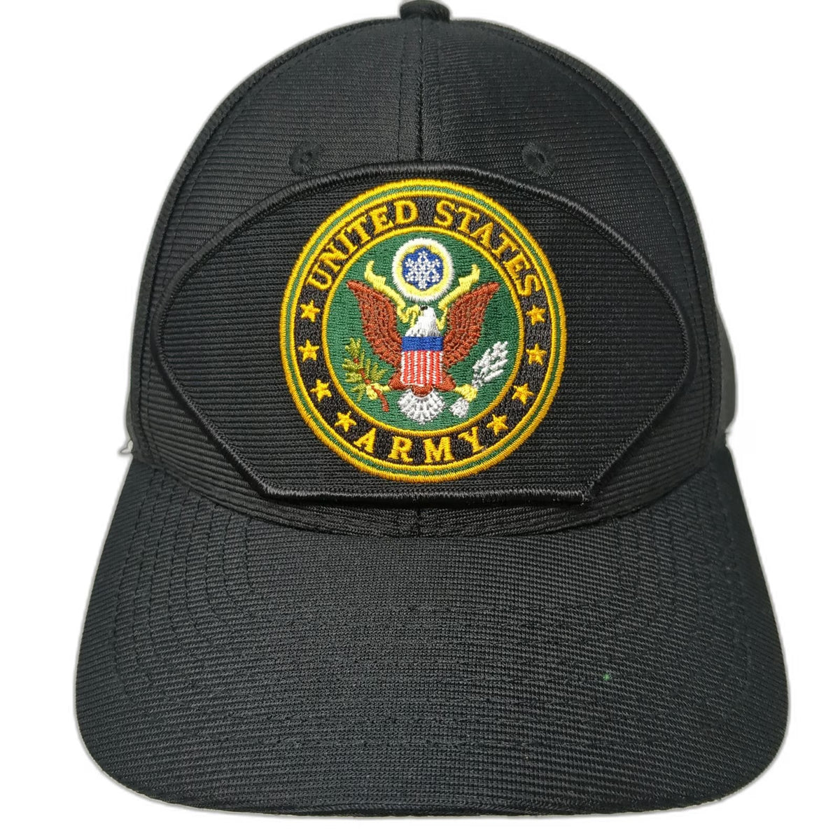 Eagle Crest Snapback Black One Size US Army Great Seal Patch Mesh Baseball Hat