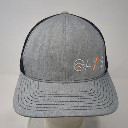 AXIS Snapback Mesh Back Trucker Hat Gray One Size Adjustable Richardson