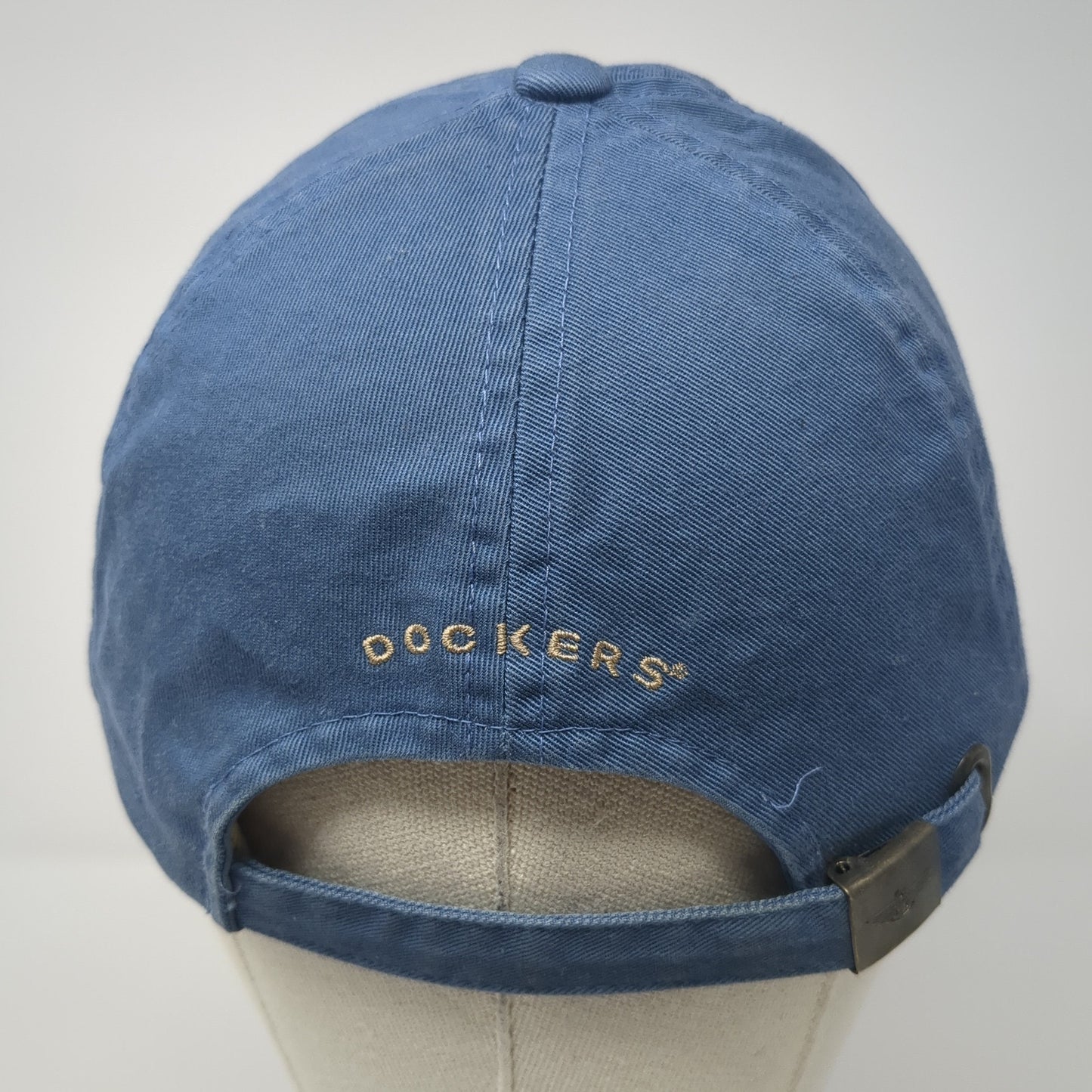 Dockers Slideback Hat Blue One Size Adjustable Embroidered 6 Panel