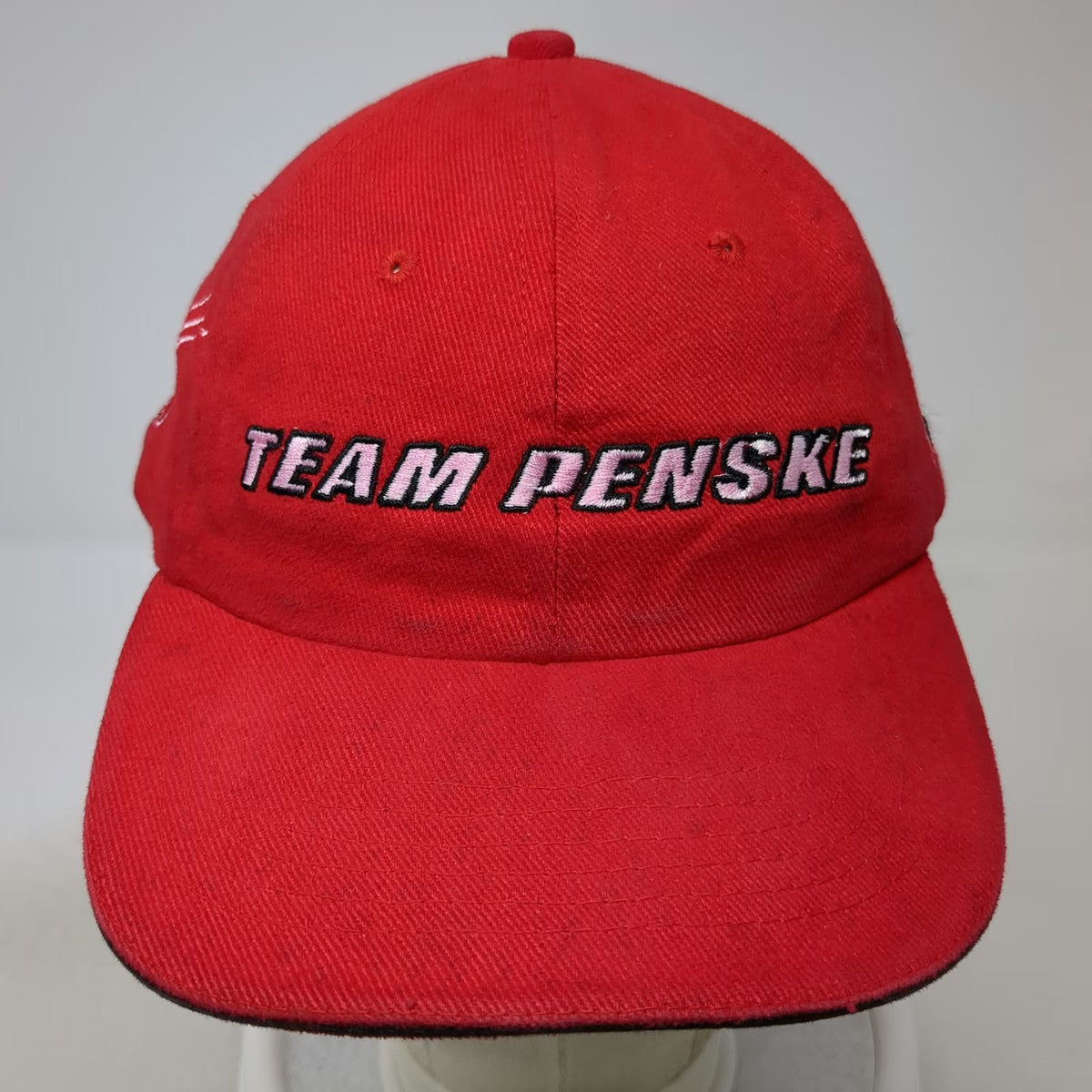 Team Penske Red Baseball Cap Hat One Size Strapback Embroidered Racing Signature