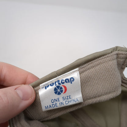 General Mills Inc. Slideback Rope Hat Tan One Size Leather Strap Sportcap