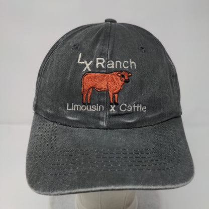 Lx Ranch Limousin x Cattle Slideback Hat Gray OS Adjustable Port Authority