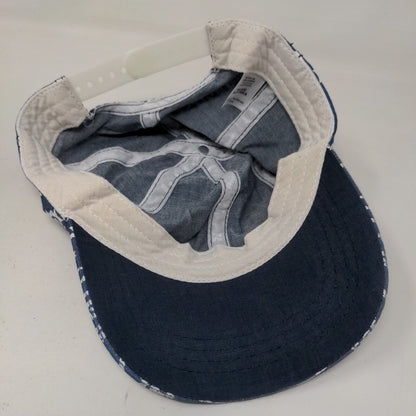 Unbranded Boy's Snapback Hat Blue White Size OS Graphic Aztec Logo