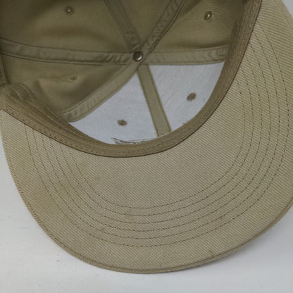 Dickies Fitted Hat Tan Large Embroidered Solid 6 Panel Vent Holes