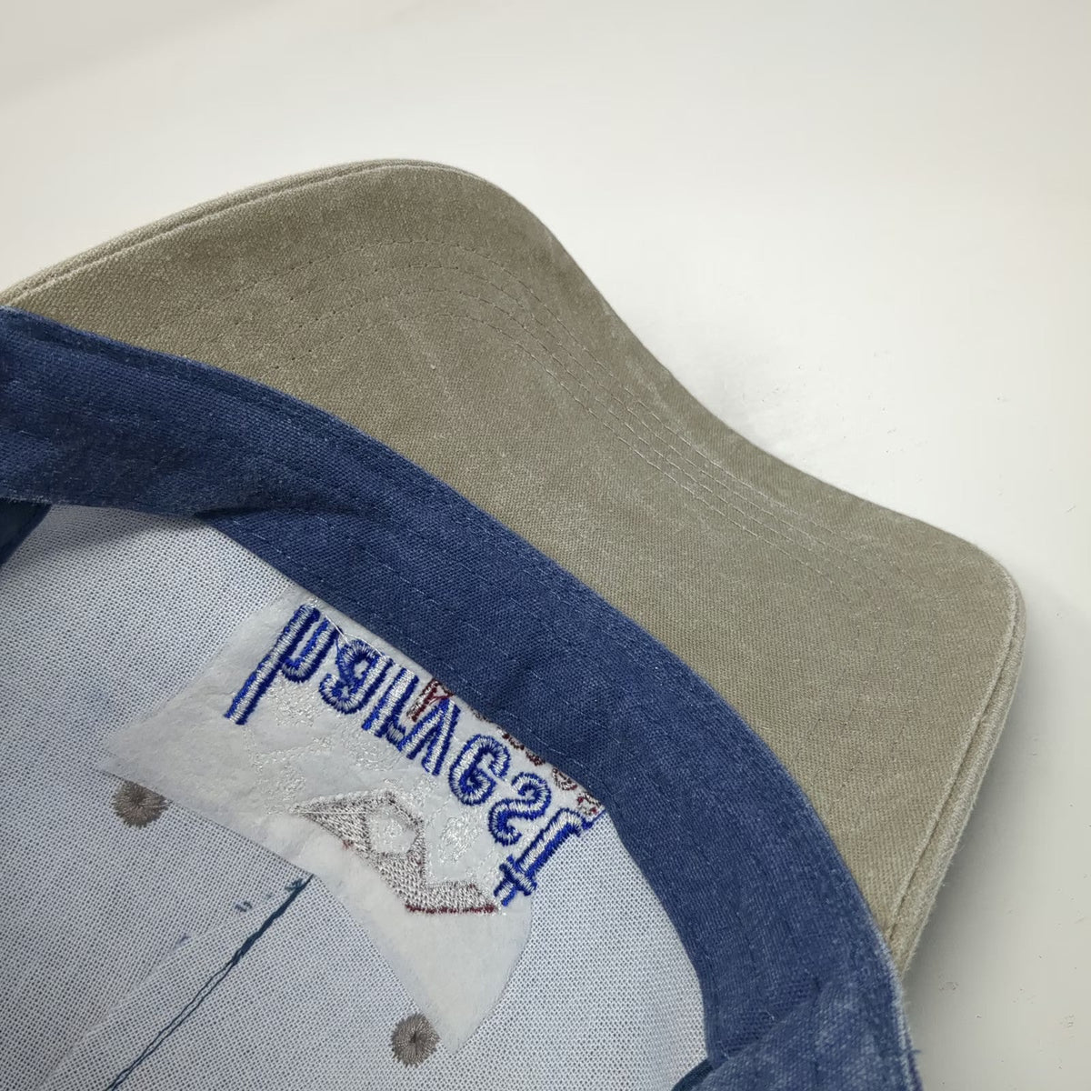 Cobra 5 Panel Blue One Size Snapback Hat Harvest Homes Two Tone Washed Cotton