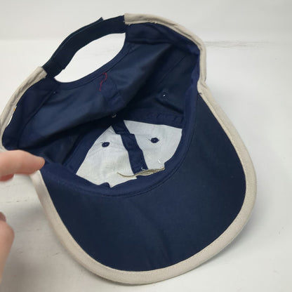 Blue One Size Baseball Cap Australia Kangaroo Embroidered Piping Script Hat