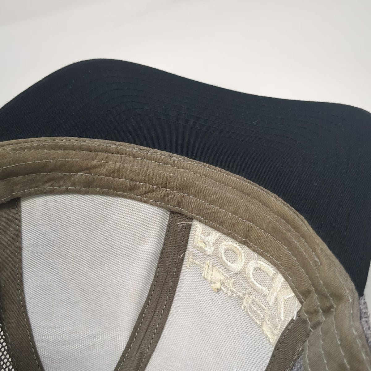 Pacific Headwear Trucker Hat Black Gray One Size Mesh Snapback Higher Rock Radio