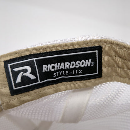 Idaho Snapback Mesh Back Trucker Hat Tan One Size Embroidered 6 Panel