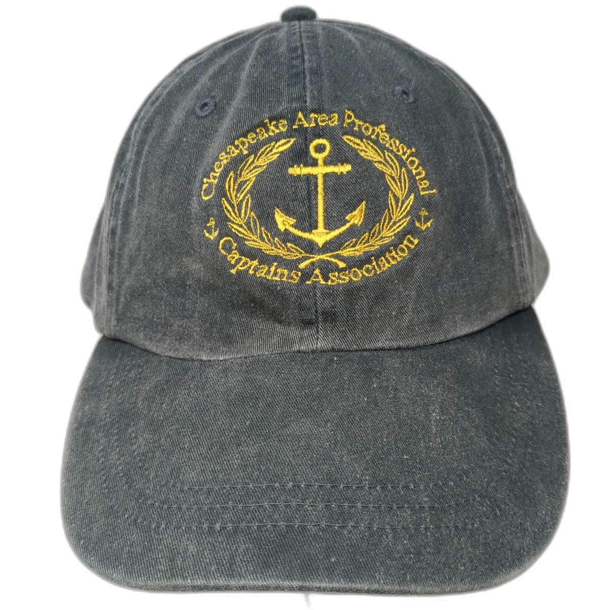 Adams Baseball Cap Green One Size Chesapeake Area Captains Hat Anchor Leather