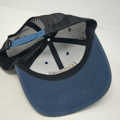 O'Neill Trucker Hat Blue One Size Snapback Mesh Back Logo Patch Curved Brim Surf