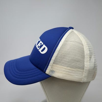 Billabong Trucker Hat Blue One Size Stoked Graphic Mesh Back Snapback Surf Cap