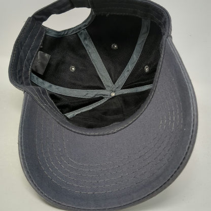 Baseball Cap Gray One Size American Flag Cotton Slideback Hat 6 Panel Adjustable