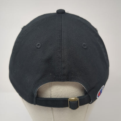 Champion Spell Out Slideback Hat Black One Size Adjustable Embroidered