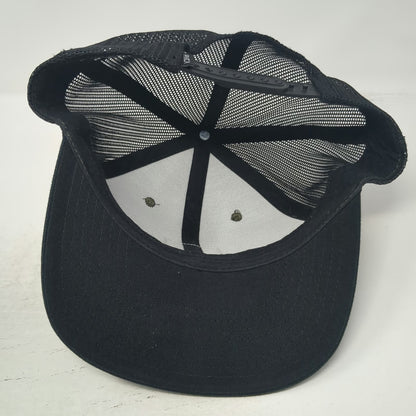 RVCA Trucker Hat Black Green One Size Camo Logo Patch Mesh Back Snapback Surf