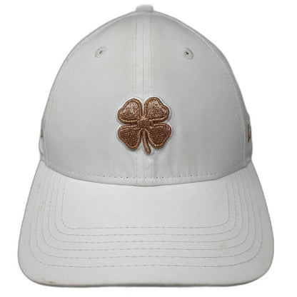 Black Clover Baseball Cap White OSFM Live Lucky Journeys Mountain Slideback Hat