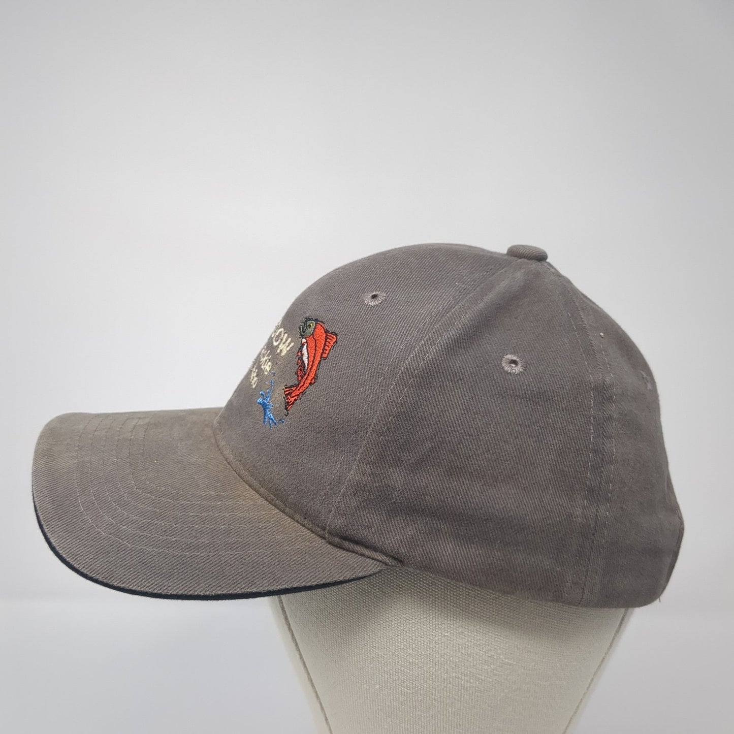 Kokabow Fishing Tackle Meridian Idaho Baseball Cap Gray OS Adjustable Sportsman
