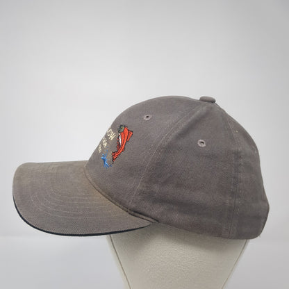 Kokabow Fishing Tackle Meridian Idaho Baseball Cap Gray OS Adjustable Sportsman