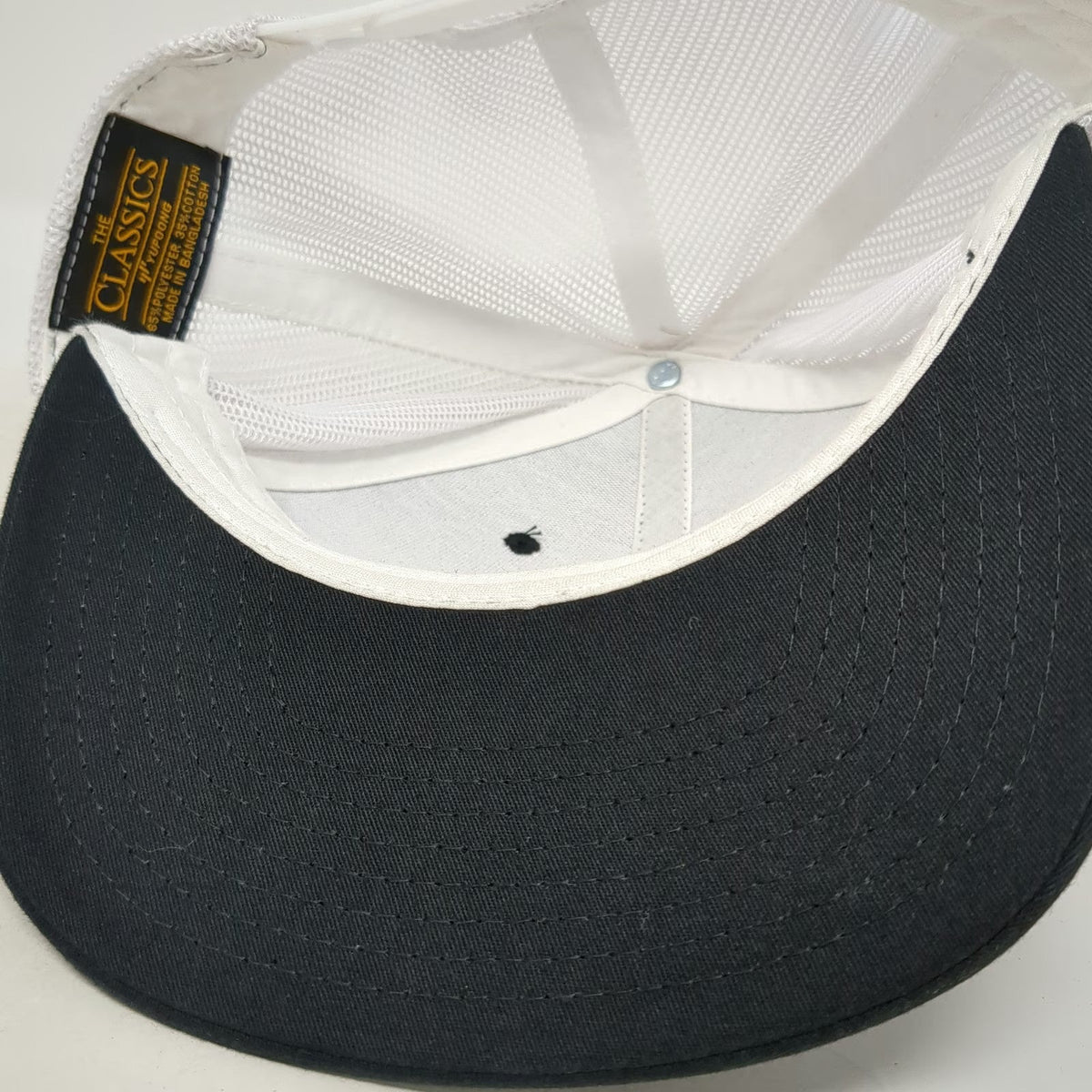 Yupoong Trucker Hat Black White One Size Mesh Back Banshee Bird Graphic Patch