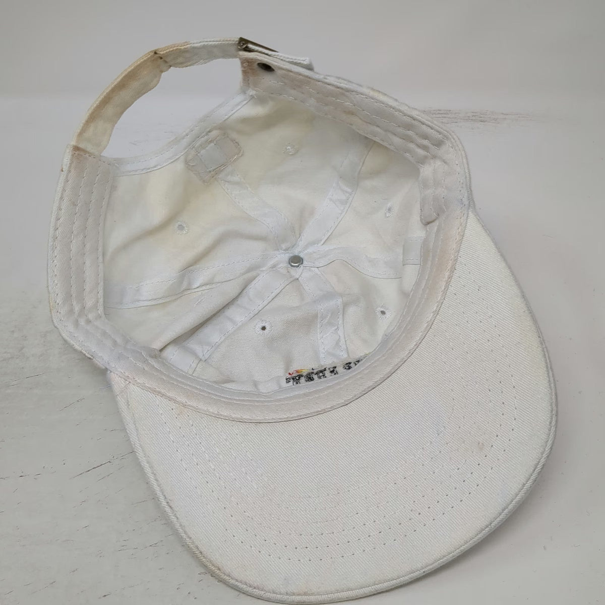 Deep Eddy Vodka White Baseball Cap One Size Rainbow Pride Flag Adjustable Hat