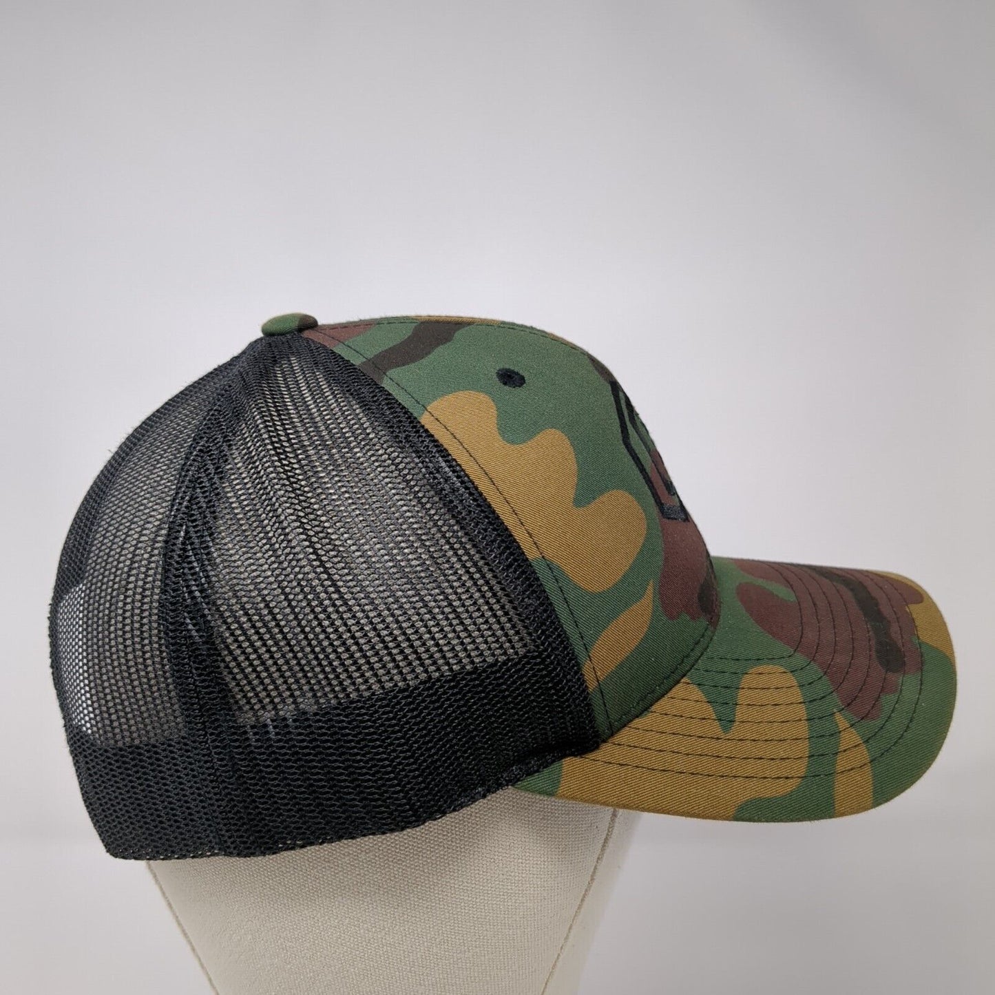 The Classics Yupoong Snapback Trucker Hat Camouflage OS Adjustable Mesh Back