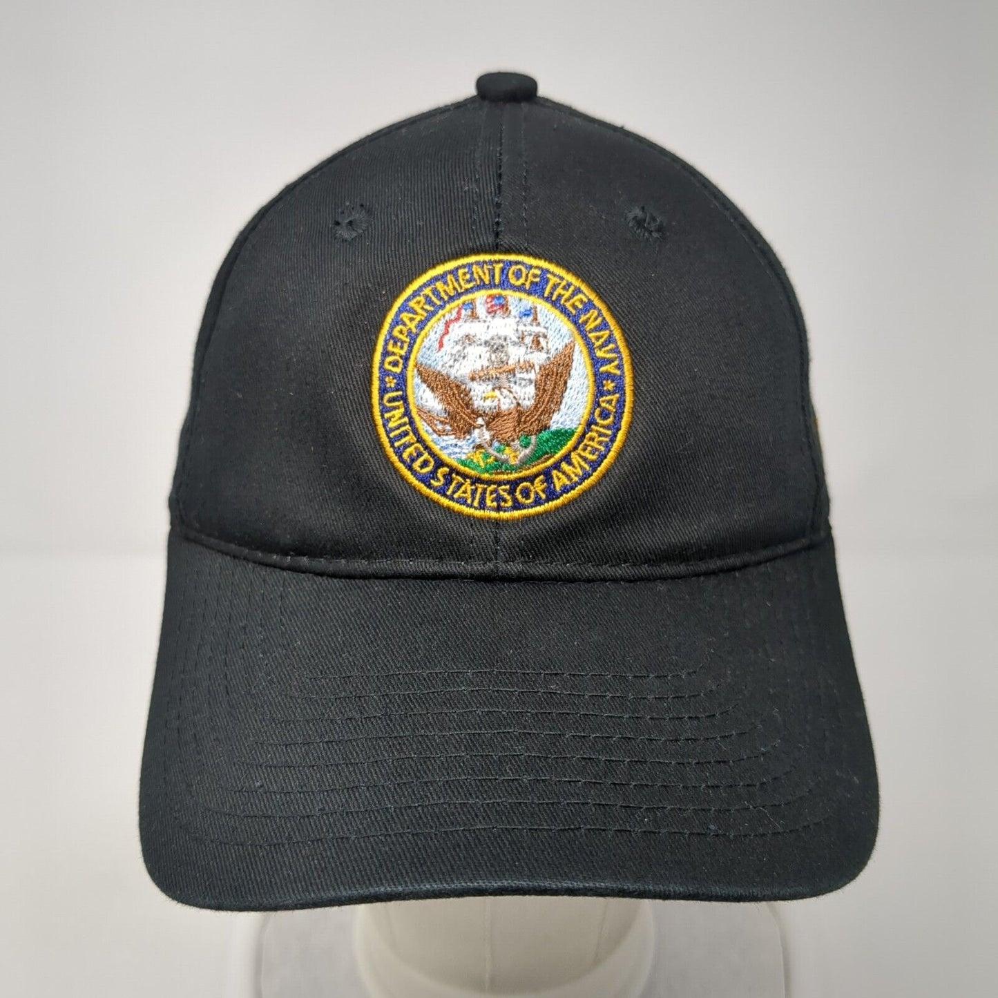 Department of The Navy United States of America Strapback Hat Black One Size OC