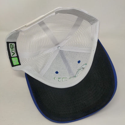 Zip Idaho Snapback Mesh Back Trucker Hat Blue OSFA Colorblock Vie
