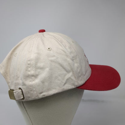 ZipWall Baseball Cap Beige Red One Size Slideback Logo Workwear Construction Hat