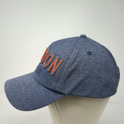 Robin Ruth 5 Panel Blue Hat One Size London Original Strapback Raised Text