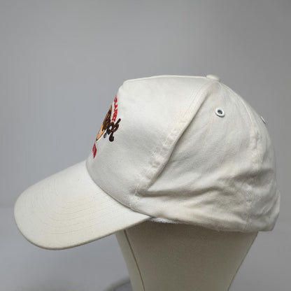 Hard Rock Cafe 5 Panel White OSFM Hat Boston Save the Planet Slideback Cotton