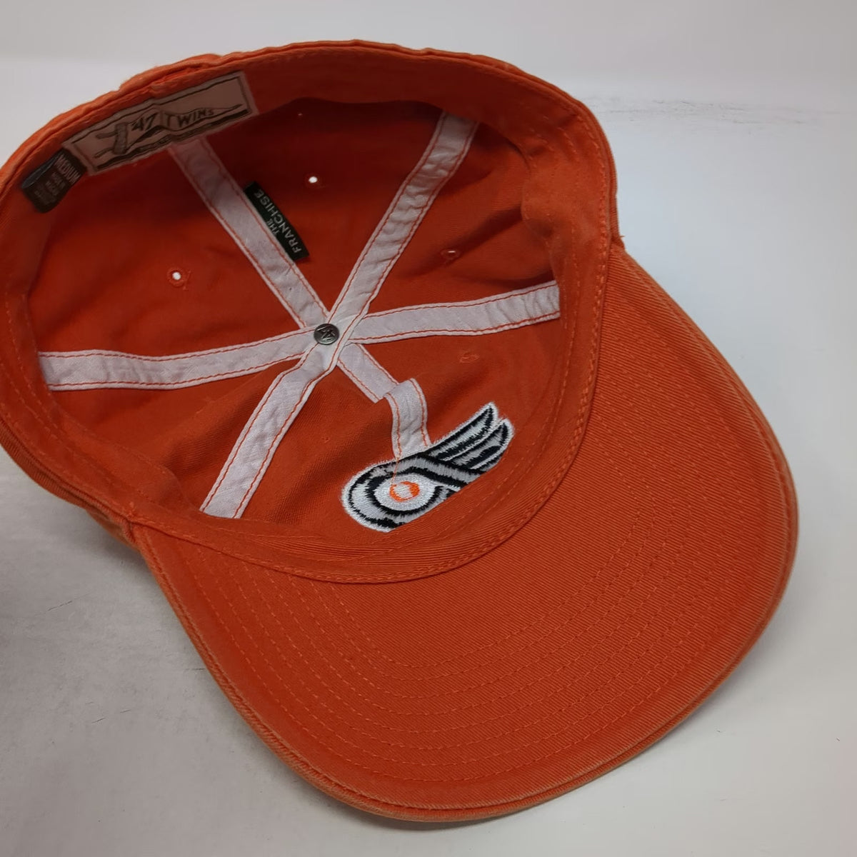 Philadelphia Flyers NHL '47 Brand Cap Orange M Fitted Franchise Embroidered Hat