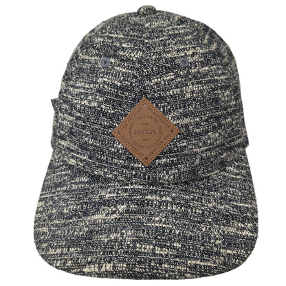 RVCA Leather Patch Slideback Hat Multi One Size Shallow Fit Adjustable