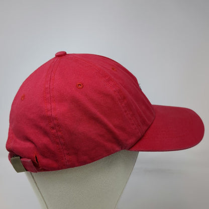City Hunter Baseball Cap Red One Size Slideback Cotton Cartoon Eyes Graphic Hat