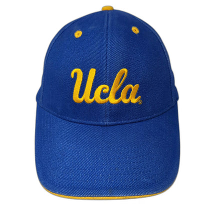 Signatures UCLA Bruins NCAA Blue Yellow One Size Strapback Cap Script Logo Hat