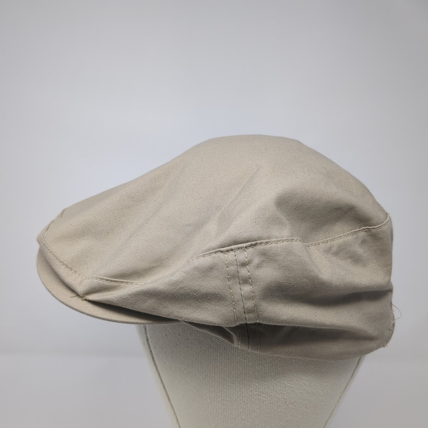 Young An Hat Company Newsboy Cap Beige One Size Adjustable Lightweight Blank
