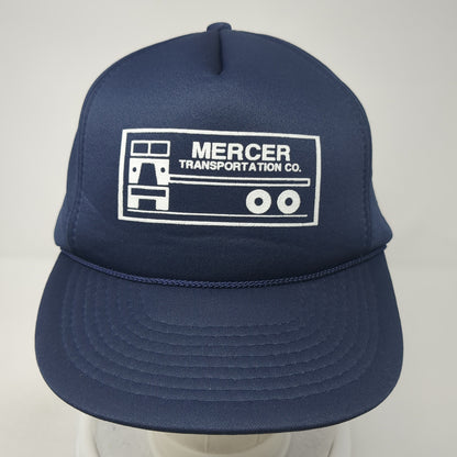 Mercer Transportation Co. Snapback Rope Trucker Hat Blue One Size Mohr's