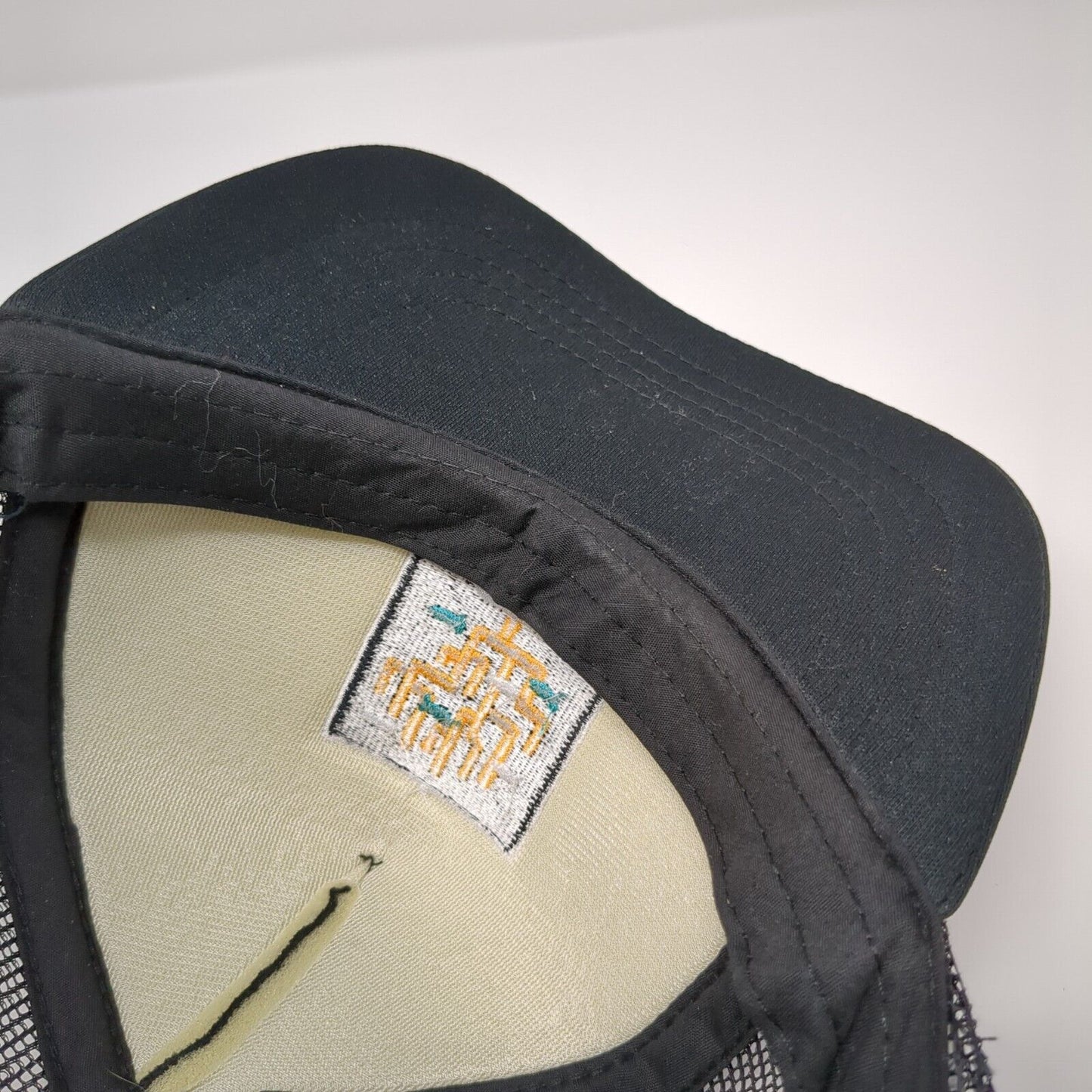 HG Snapback Mesh Back Trucker Hat Black OSFA Adjustable Embroidered