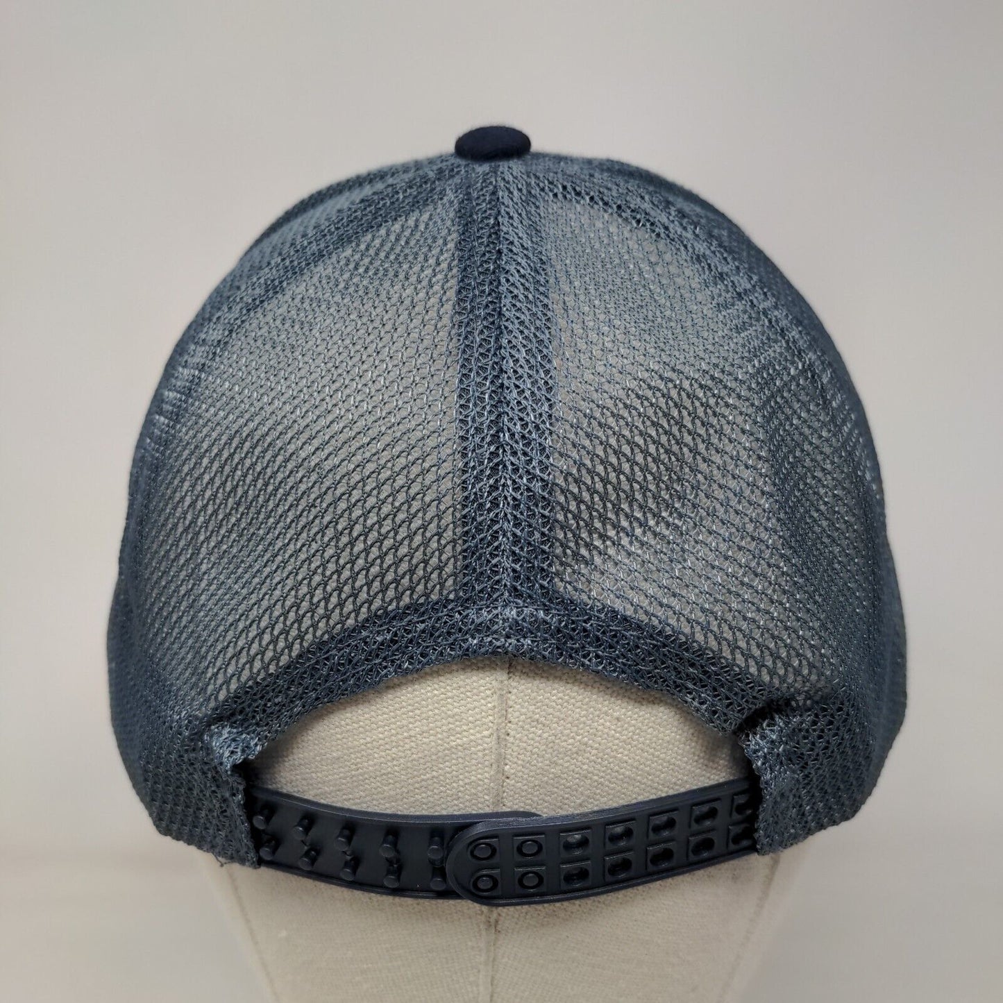 Bluon Live Snapback Mesh Back Trucker Hat Blue OSFM Embroidered