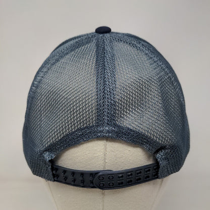Bluon Live Snapback Mesh Back Trucker Hat Blue OSFM Embroidered