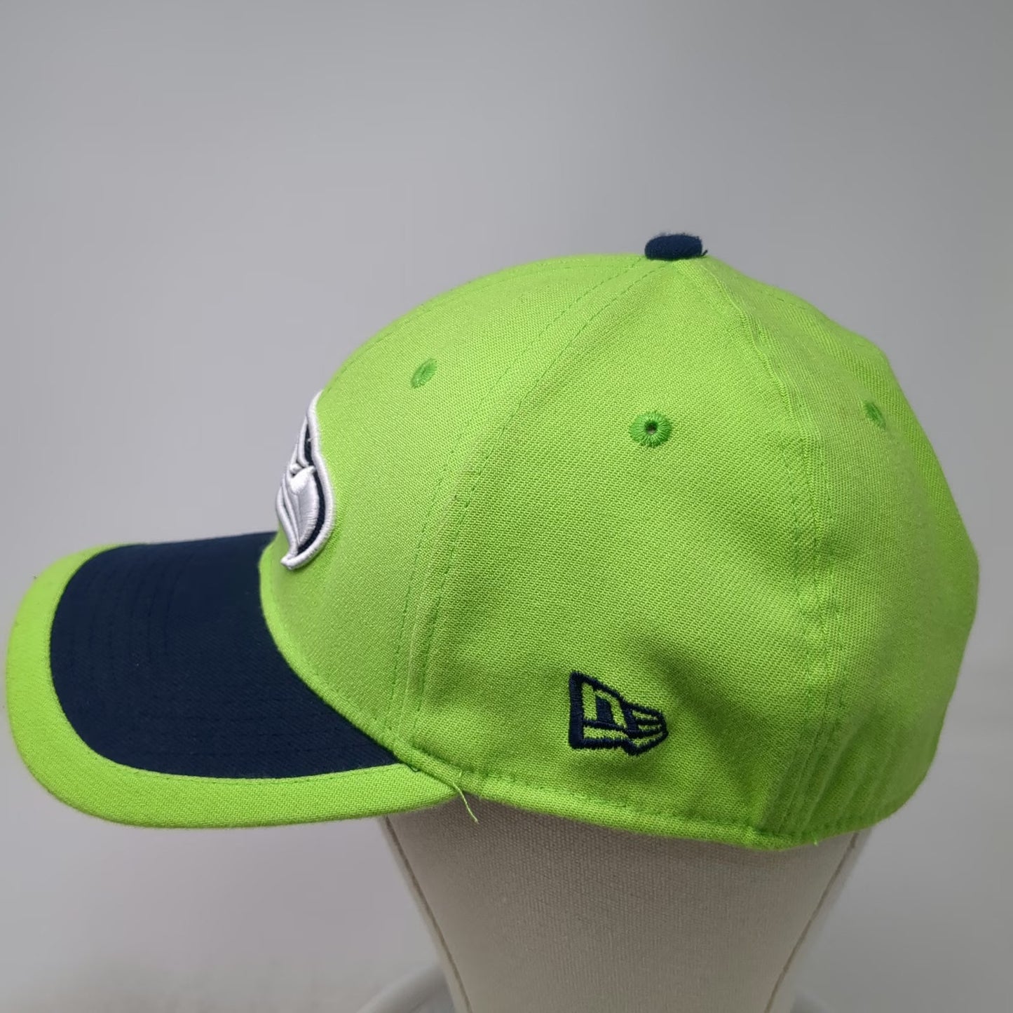 Seattle Seahawks NFL New Era XL Green Blue Baseball Cap Stretch Fit 39THIRTY Hat