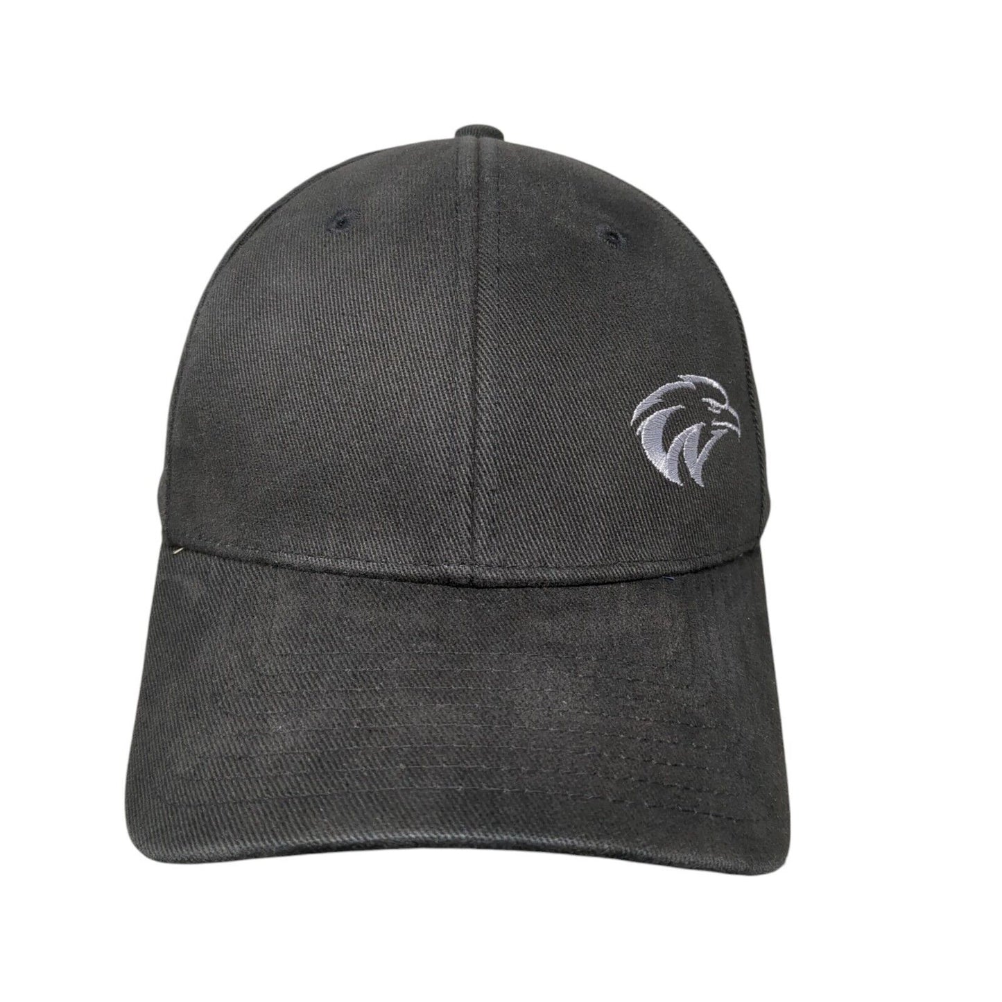 WyoTech Fitted Hat Black M/L Embroidered Solid Proflex By Outdoor Cap