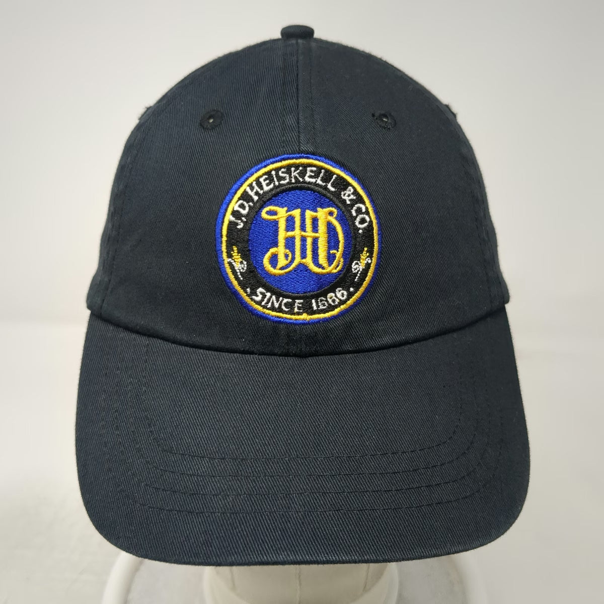 KC CAPS Baseball Cap Black One Size J.D. Heiskell & Co Cotton Slideback Hat