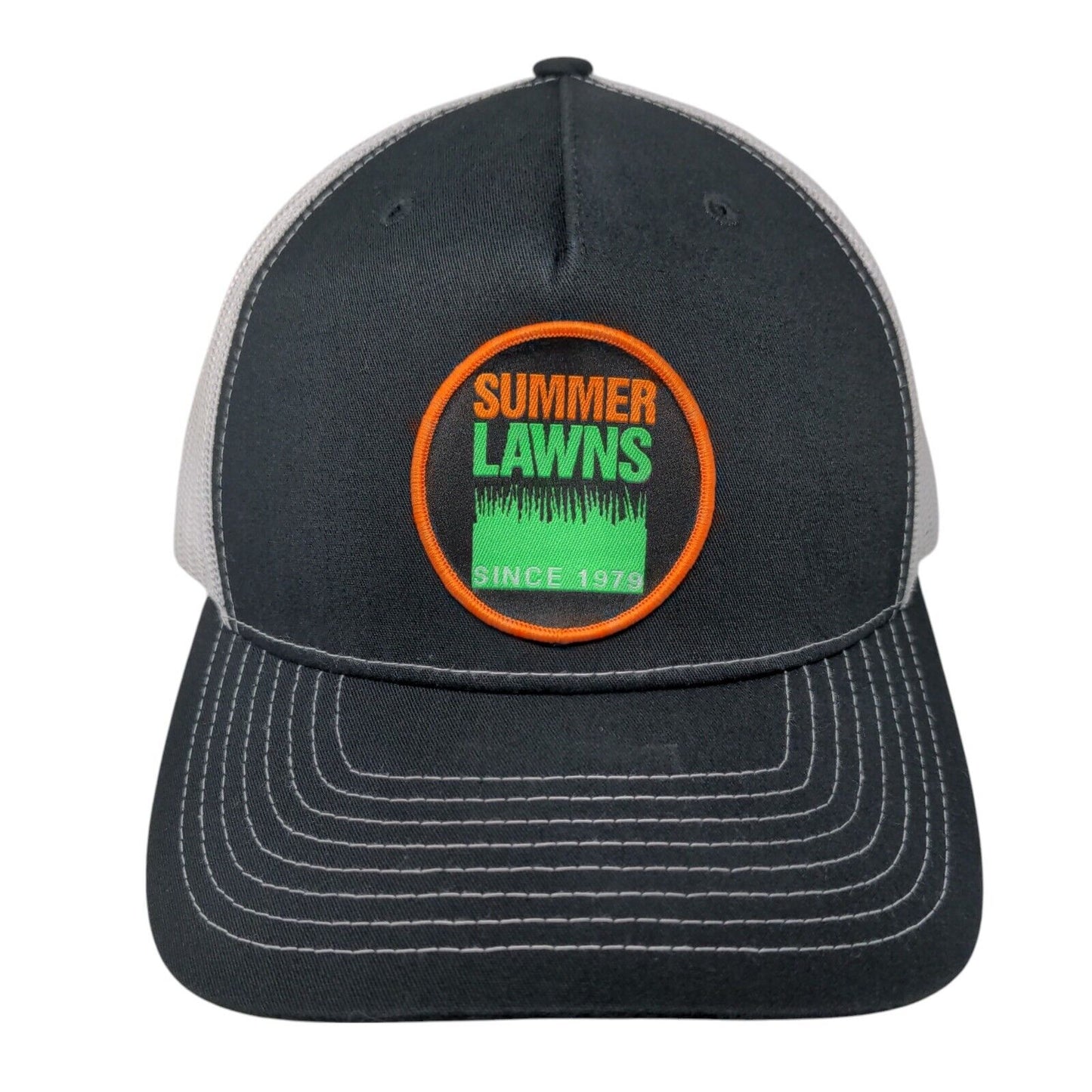 Summer Lawns Since 1979 Snapback Trucker Hat Black OSFA Adjustable Richardson