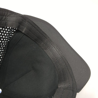 LinQ Snapback Hat Black One Size Adjustable Laser Cut Perforated Solid
