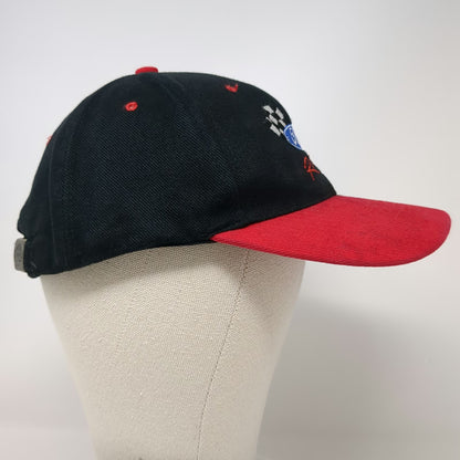 Nissun Baseball Cap Black Red One Size Ford Racing Checkered Flag Slideback Hat