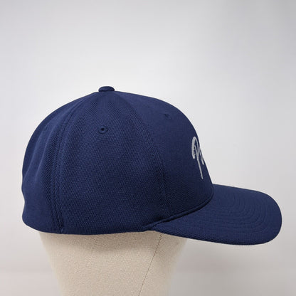 Pellce Fitted Hat Blue L/XL Embroidered Stretch Flexfit Sport-Tek