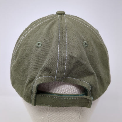Colorado Flag Strapback Hat Green One Size Adjustable Embroidered