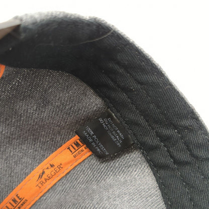 Timberline Snapback Hat Gray One Size Solid Adjustable Leather Patch